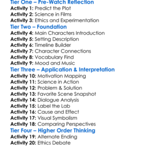 Chimera Strain 2018 Worksheet Activity Booklet