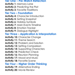 Christmas Class Reunion 2022 Worksheet Activity Booklet