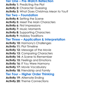 Christmas Harmony 2018 Worksheet Activity Booklet
