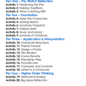 Christmas In Notting Hill 2023 Worksheet Activity Booklet