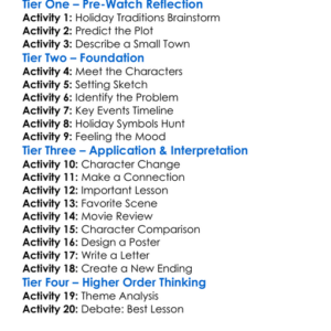 Christmas In Rockwell 2022 Worksheet Activity Booklet