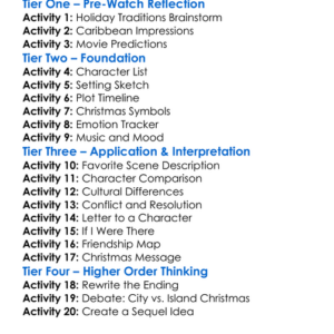 Christmas In The Caribbean 2022 Worksheet Activity Booklet