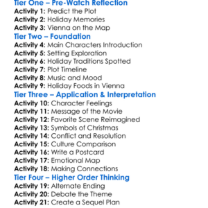 Christmas In Vienna 2019 Worksheet Activity Booklet