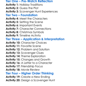 Christmas Scavenger Hunt 2019 Worksheet Activity Booklet