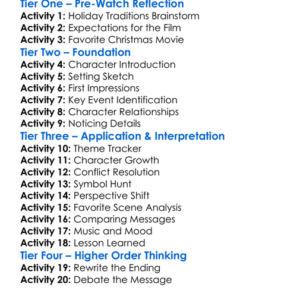 Christmas Unfiltered 2022 Worksheet Activity Booklet