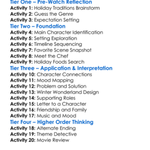 Christmas With A View 2018 Worksheet Activity Booklet