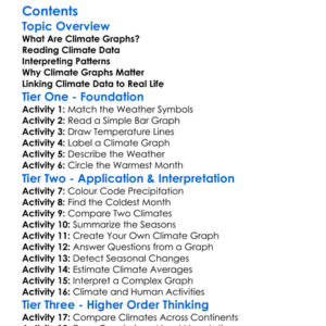 Climate Graphs And Data Interpretation Worksheet Activity Booklet