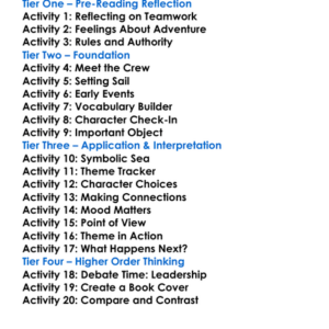 Close Quarters William Golding Worksheet Activity Booklet