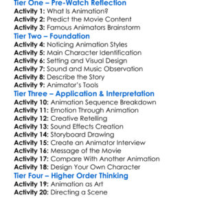 Co Hoedeman Animator 1980 Worksheet Activity Booklet