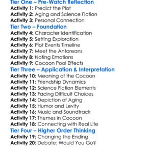 Cocoon 1985 Worksheet Activity Booklet