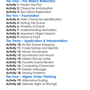 Code Name Banshee 2022 Worksheet Activity Booklet