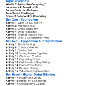 Collaborative Computing Worksheet Activity Booklet