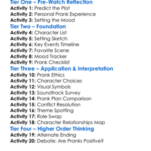College Pranks 2018 Worksheet Activity Booklet