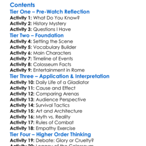Colosseum Worksheet Activity Booklet