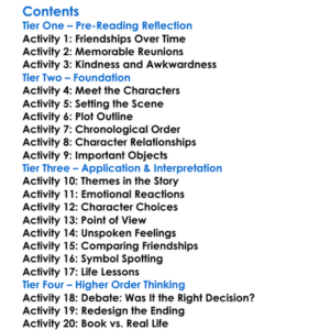 Come Rain Or Come Shine Kazuo Ishiguro Worksheet Activity Booklet