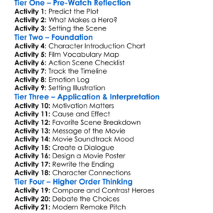 Commando 1985 Worksheet Activity Booklet