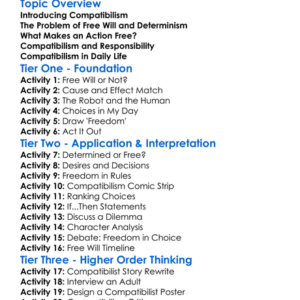 Compatibilism Worksheet Activity Booklet