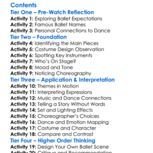 Concerto  Enigma Variations  Raymonda Act Iii Royal Ballet 2019 Worksheet Activity Booklet