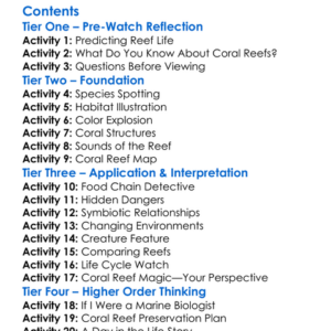 Coral Reef Magic Of The Indo-Pacific 2012 Worksheet Activity Booklet