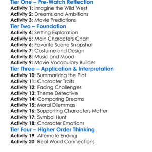 Cowboy Dreams 2009 Worksheet Activity Booklet
