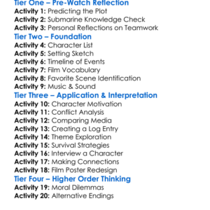 Crash Dive 1997 Worksheet Activity Booklet