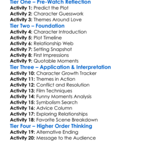 Crazy Stupid Love 2011 Worksheet Activity Booklet