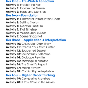 Critters 1986 Worksheet Activity Booklet