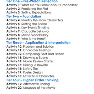 Croc 2007 Worksheet Activity Booklet