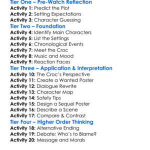 Croc 2022 Worksheet Activity Booklet