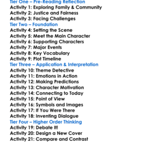 Crook Manifesto Colson Whitehead Worksheet Activity Booklet