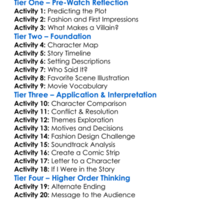 Cruella Worksheet Activity Booklet