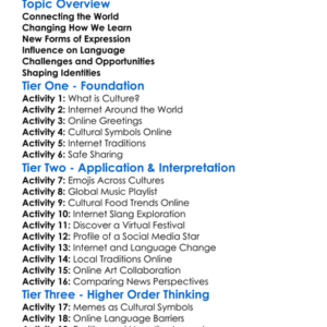 Cultural Impact Of The Internet Worksheet Activity Booklet