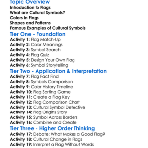 Cultural Symbols In Flags Worksheet Activity Booklet
