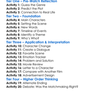 Cupids On Beacon Street 2021 Worksheet Activity Booklet