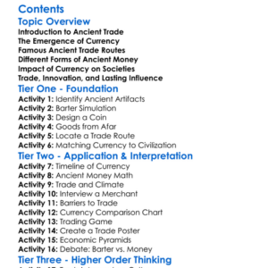 Currency And Trade In Ancient Civilizations Worksheet Activity Booklet