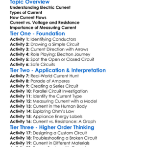 Current Worksheet Activity Booklet