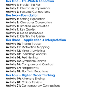 Cutters Way 1981 Worksheet Activity Booklet