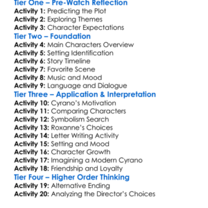 Cyrano 2021 Worksheet Activity Booklet