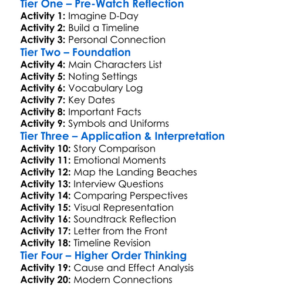 D-Day In 14 Stories 2019 Worksheet Activity Booklet