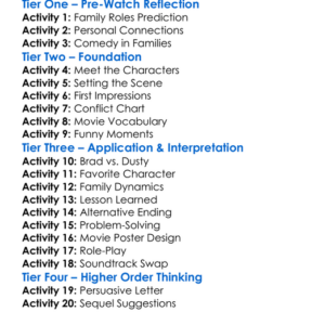 Daddys Home 2015 Worksheet Activity Booklet