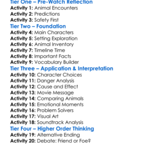 Dangerous Animals 2025 Worksheet Activity Booklet