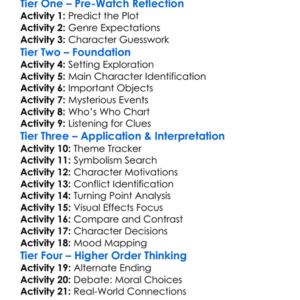 Dark Harvest 2023 Worksheet Activity Booklet