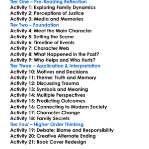 Dark Places Gillian Flynn Worksheet Activity Booklet