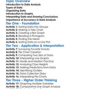 Data Analysis And Graphing Worksheet Activity Booklet