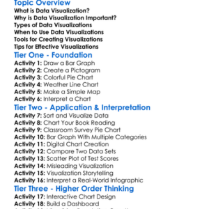 Data Visualization Worksheet Activity Booklet