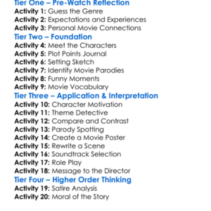 Date Movie 2006 Worksheet Activity Booklet