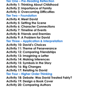 David Copperfield Charles Dickens Worksheet Activity Booklet