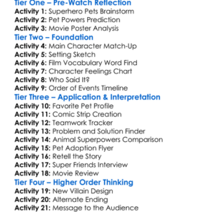 Dc League Of Super-Pets 2022 Worksheet Activity Booklet