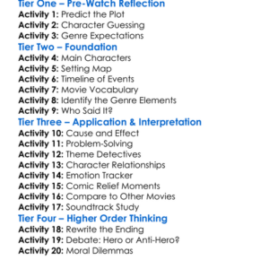 Dead Heat 1988 Worksheet Activity Booklet