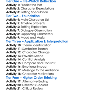 Dead Mans Girl 1998 Worksheet Activity Booklet
